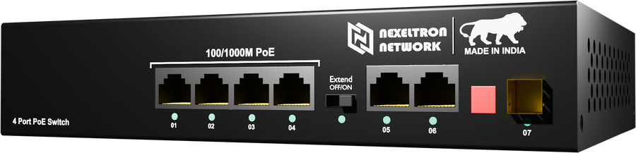 NEXELTRON 8Gb PoE + 2Gb Uplink PoE switch